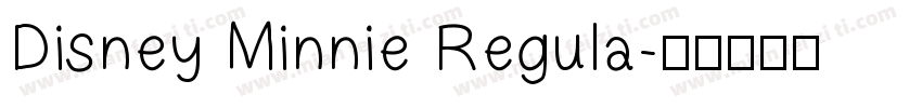 Disney Minnie Regula字体转换